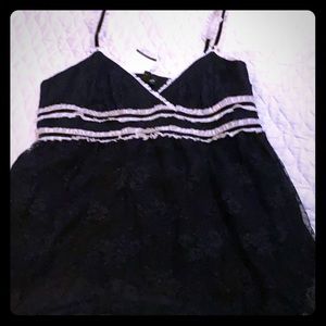 Bebe black lace cami